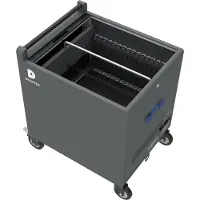 Deqster Toploader Trolley 32 - EU plug Typ C/F, Chariot pour notebook, Gris, Multicolore