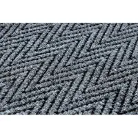 Rugsx Paillasson antidérapant pour les mètres courants 100 cm MAGNUS 2954 Zigzag extérieur, intérieur gris 100x140 cm
