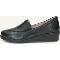 Caprice : chaussures basses, mocassins, couleur noire, style décontracté