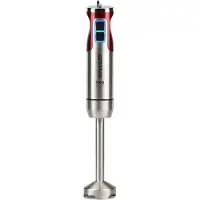 G3ferrari Mixeur Plongeant Antelao 1000W 8 Vitesses + Turbo 4 Lames Acier Inox Rouge G20142