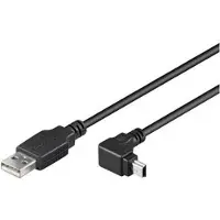 Microconnect USBAMB52A - Câble USB (1,8 m, USB A, Mini-USB B, 2.0, Stecker/Buchse, Schwarz)