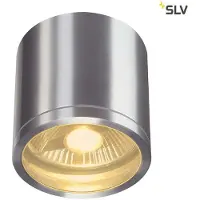 SLV ROX CEILING OUT, QPAR11, plafonnier d'extérieur, alu brossé, max. 50W, IP44