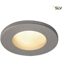 SLV Dolix Out luminaire encastré IP65 GU10 230V gris argenté rond