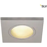 SLV Dolix Out luminaire encastré IP65 GU10 230V gris argenté rectangulaire