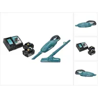 Makita DCL 180 RT Aspirateur à batterie 18 V vert + 2x batterie 5,0 Ah + chargeur