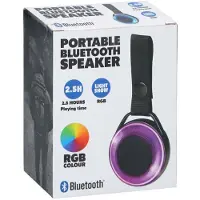 Edco Enceinte Bluetooth avec éclairage, portable