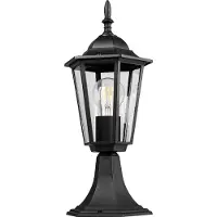 MasterLed Lampe de jardin LED 40cm E27 max 60W IP44 Borne d'éclairage noire