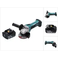 Makita DGA 452 T1 Meuleuse d'angle sans fil 18 V 115 mm + 1x Batterie 5,0 Ah - sans chargeur