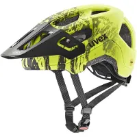 Uvex Casque React JR Mips - enfant, taille 52-56 cm, lime-noir mat (Premium)