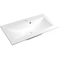 Hak Sapho Yukon - Lavabo 800x450 mm, avec trop-plein, trou pour robinet, blanc YU080