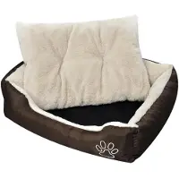 vidaXL Lit chaud pour chien avec coussin rembourré S