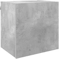 vidaXL meuble-paroi 4 pièces gris béton Matériau dérivé du bois