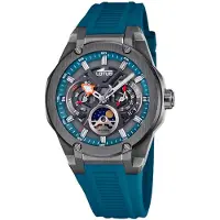 Lotus Montre à affichage analogique bleu