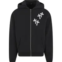 Mister tee Mary Cross Full Zip Sweatshirt Noir 2XL Homme