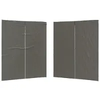 vidaXL Tente de fête, paroi latérale, 2 pièces, 200 x 195 cm, anthracite, en polyéthylène et acier