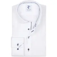 R2 Amsterdam Modern Fit Chemise blanc, Unicolore