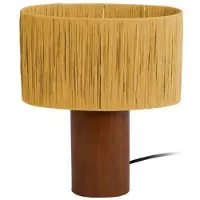Present Time Leitmotif - Lampe à poser ovale Sheer - Jaune ocre