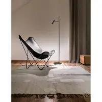 Perenz Lampadaire Led En Métal Noir, Lampe De Sol Moderne Avec Spot Orientable Et Lumière Diffuse, 14W Au Total, Design Élégant, Hauteur 152Cm -