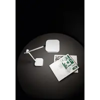 Perenz Lampe De Table Led 8W, Commandes Tactiles, Port Usb, Design Moderne, Plastique Blanc, Technologie Gradable, Hauteur 37Cm - Marque France