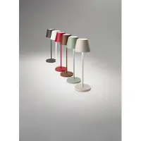 Perenz Lampe De Table À Led 2W 3000K Rechargeable Ip54 Série 8124 Rouge, Design Moderne En Métal Intensité Variable Tactile - Luminaire Par