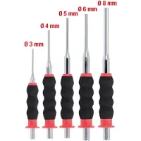Ks Tools Jeu de chasseurs de trous, CrMo, 5 pièces cylindriques ( 156.0230 )