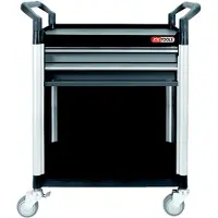 Ks Tools Chariot de service pour atelier avec 2 tiroirs et habillage