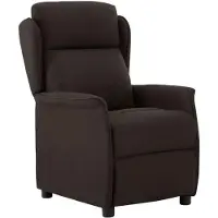 vidaXL , chaise longue, marron foncé, polyester