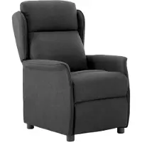 vidaXL , chaise longue, gris foncé, polyester