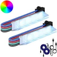vidaXL Bandes LED 2 pièces Noir et blanc 1745 mm