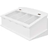 vidaXL Range-couverts en style baroque PFDM Blanc