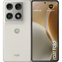 Motorola razr fold, 20,6 cm (8,09 pouces), 16 Go, 512 Go, 50 MP, Android 16.0, blanc