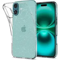 Spigen Etui Liquid Crystal pour iPhone 16 6,1" cristal pailleté (Apple iPhone 16), Coque pour téléphone portable, Transparent