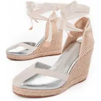 Montevita (Plateado, 39) Espadrille Compensée Femme Balenci2 102926