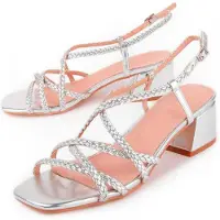 Montevita (Argent, 37) Sandales à Talons Pour Femmes. Trea2 102937