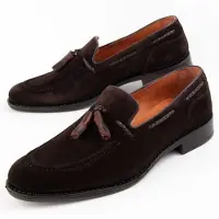 Purapiel (Brun, 42) Mocassins En Cuir Pour Hommes. Moretto2 102778