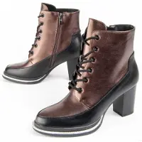 Montevita (Brun, 38) Bottines à Talons Pour Femmes. Vareli3 100707