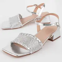 Montevita Sandale à talon Trea Silver