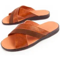 Purapiel (Brun, 41) Sandale En Cuir Pour Hommes. Beira 102719