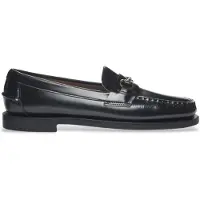 Sebago pour femme. 7001CD0 Classic Joe Mocassins en cuir noir (38), Plat, Aucun, Casuel, Fête, Classique