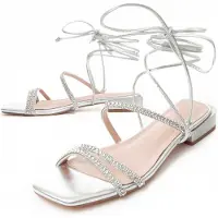 Montevita (Argent, 39) Sandale Pour Femme. Sandsum 88542
