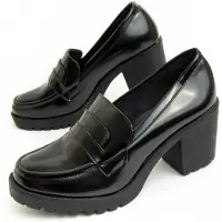 Montevita (Noir, 39) Mocassin à Talon Pour Femme. Moccavita5 93936