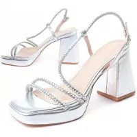 Montevita (Argent, 39) Sandales à Talons Pour Femmes. Festsand5 88522