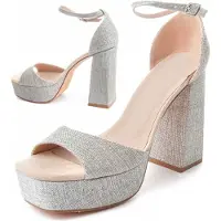 Montevita (Gris, 38) Sandales à Talons Pour Femmes. Festsand7 88525