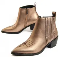 Montevita (Doré, 37) Bottines à Talons Pour Femmes. Espuela 96625
