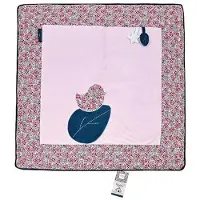 Doudou et Compagnie Dc4034 Gymnase Et Tapis D'éveil Pour Bébé Rose, Violet, Rouge, Blanc Tapis De Jeux Pour Bébé