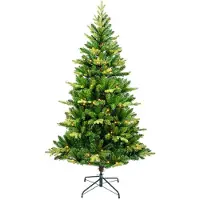BURI Sapin de Noël artificiel à LED 180cm Sapin de Noël