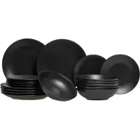 Tavola Set de vaisselle Studio - 6 personnes - Black Tie - 27 cm - 18 pièces