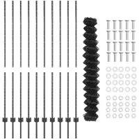vidaXL Clôture en fil métallique avec poteaux, 10 x 1,5 m, en acier avec revêtement PVC