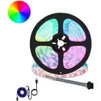 vidaXL : Lot de 2 bandes LED, noires et transparentes