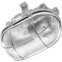 GTV Applique pour cave OS-KAM060-00, lampe à incandescence SANGUESA, culot E27, acier